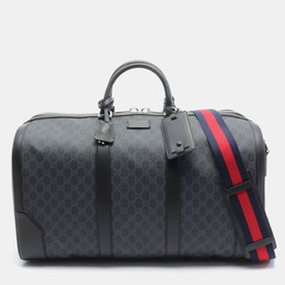 Gucci: Чёрная сумка  GG Supreme