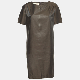 Marni: Коричневое платье 