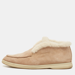 Loro Piana: Бежевые ботинки 