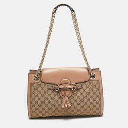 Gucci: Бежевая сумка  GG