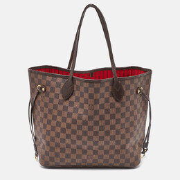 Louis Vuitton: Коричневая сумка  Neverfull MM