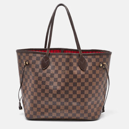 Louis Vuitton: Коричневая сумка  Neverfull MM