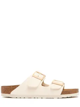 BIRKENSTOCK: Бежеві сандалі  Arizona Birko Flor