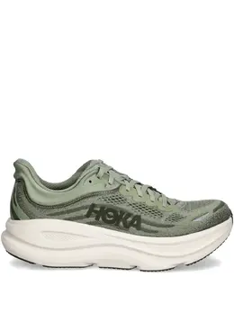 HOKA: Зелёные кроссовки 