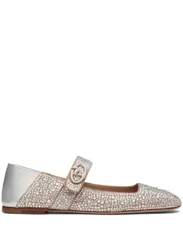 Valentino Garavani: Серебристые балетки 