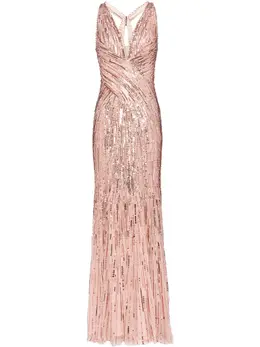 Jenny Packham: Бежевое платье 