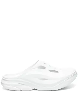 HOKA: Белые сабо 