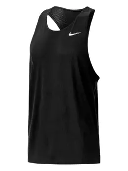 Nike: Чёрный жилет  Dri FIT