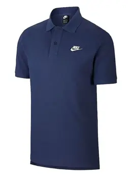 Nike: Синее поло  Sportswear