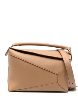 LOEWE: Коричневая сумка-шоппер  Puzzle