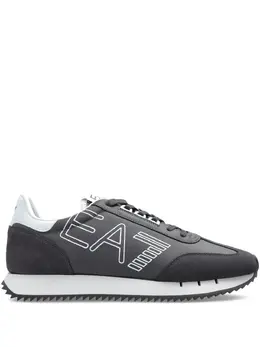 Ea7 Emporio Armani: Тёмные кроссовки 