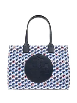 Tory Burch: Голубая сумка-шоппер 