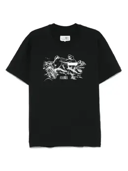 MM6 Maison Margiela: Футболка с принтом 
