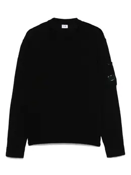 C.P. Company: Чёрный свитер  Lens