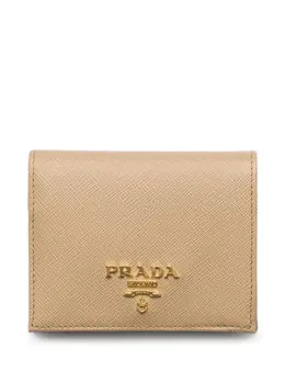 Prada: Бежевый кошелёк 