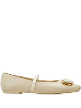 Ferragamo: Светлые балетки  Vara