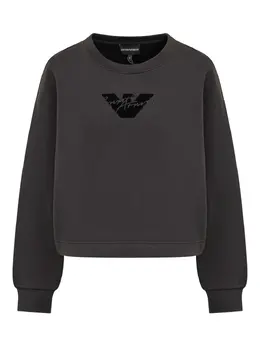 Emporio Armani: Чёрный свитшот 