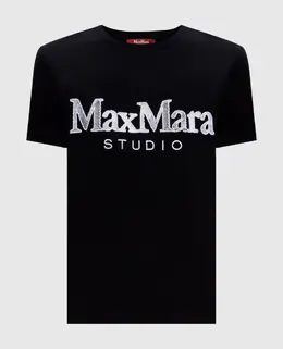 Max Mara: Чорні футболки 