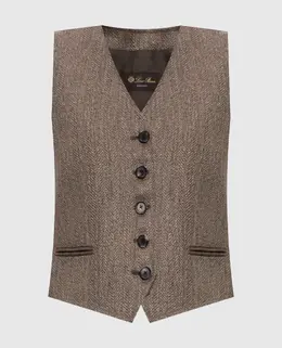 Loro Piana: Жилет цвета хаки 