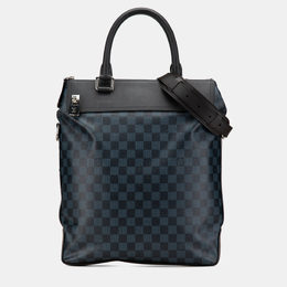 Louis Vuitton: Синяя сумка на руку 