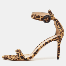 Gianvito Rossi: Бежевые сандалии  Portofino