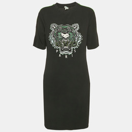 Kenzo: Чёрная футболка  Tiger