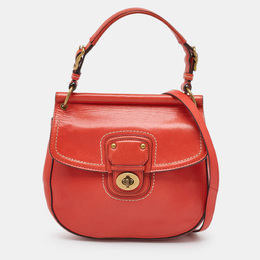 Coach: Оранжевая сумка через плечо 