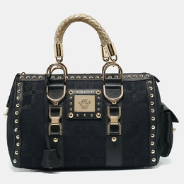 Versace: Чёрная сумка 