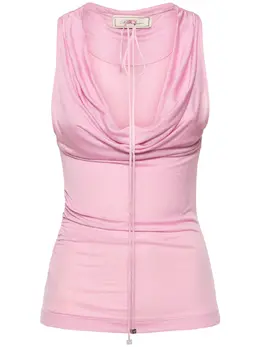 BLUMARINE: Розовый топ 