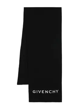 Givenchy: Чёрный шарф  4G