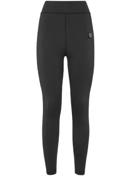 Plein Sport: Чёрные легинсы 