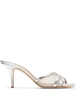 Malone Souliers: Серебристые сабо 