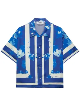 MSGM: Голубая рубашка 