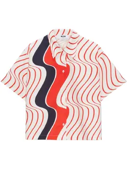 MSGM: Белая рубашка 
