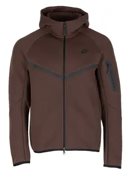 Nike: Коричневая толстовка  Windrunner