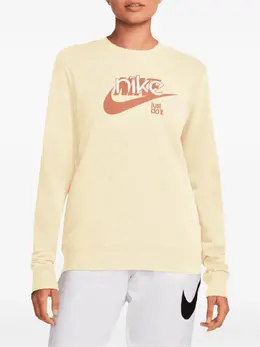 Nike: Коричневый свитшот  Swoosh