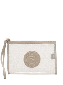 FENDI: Бежевый клатч 