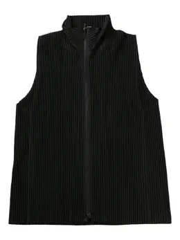 Homme Plissé Issey Miyake: Чёрный жилет 