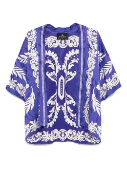 ETRO: Куртка с растительным принтом 