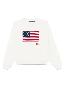 Polo Ralph Lauren: Белый свитшот 