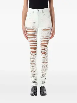 MM6 Maison Margiela: Рваные джинсы 