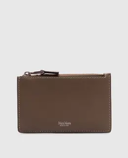 Max Mara: Бежевый картхолдер 