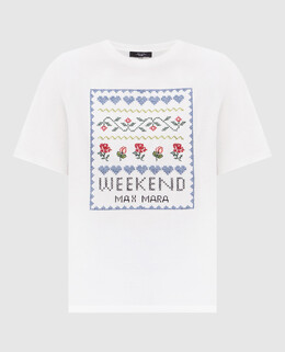 Max Mara Weekend: Білі футболки 
