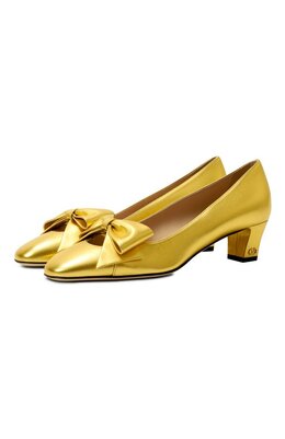 Valentino: Золотые туфли 