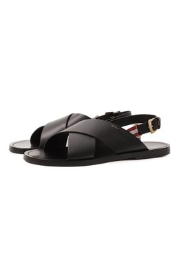 Bally: Чёрные сандалии 