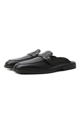 Santoni: Чёрные сабо 