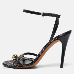Gucci: Чёрные сандалии  GG