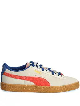 PUMA: Бежевые кроссовки  Suede