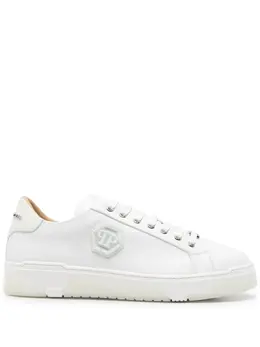 Philipp Plein: Белые кроссовки  Hexagon