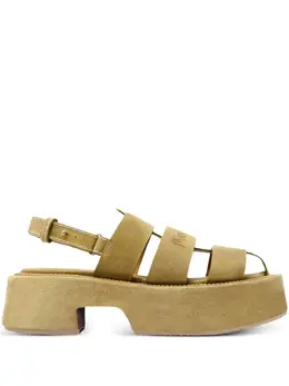 JW Anderson: Зелёные сандалии 